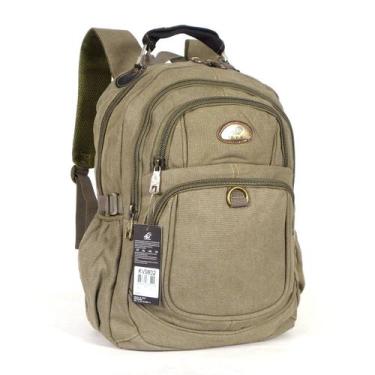 Imagem de Mochila Lona Notebook 35L Keuven KVN JA9802, Bege Estonado