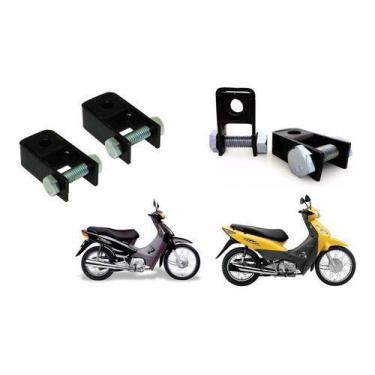 Imagem de Par Alongador Amortecedor Traseiro Preto Biz 100 Biz 125  - BRV Borrac