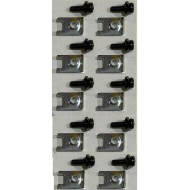 Imagem de Kit 10 Presilhas Carenagem Farol Biz 100 125 Fan Titan pcx - ETROS