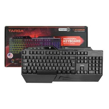 Imagem de Teclado Gamer Rgb Com Teclas Antighosting Conexão USB Apoio Para Smart