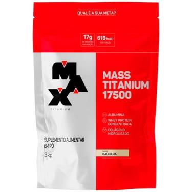 Imagem de Mass Titanium Hipercalorico Baunilha (3kg) Max Titanium