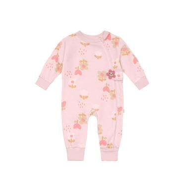 Imagem de Macacão bebê menina em moletom Brandili Baby-Unissex