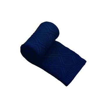 Imagem de Manta Tricot Luxo Azul Marinho