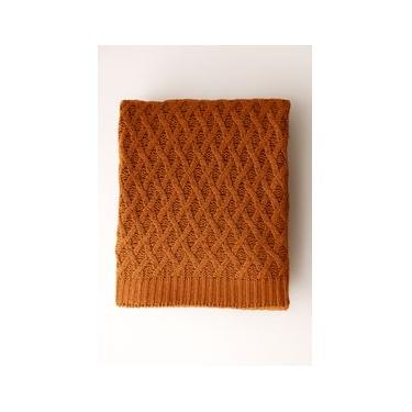 Imagem de Manta em Tricot Realeza Terracota