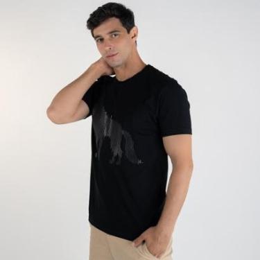 Imagem de Camiseta Acostamento Alto Relevo Preta-Masculino