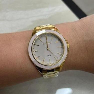 Imagem de Relógio Feminino Seculus Ceramica Rosa Claro 77346lpsvds1 Dourado Rosa Rosa-claro-Feminino