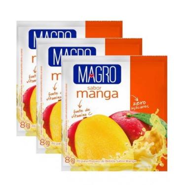 Imagem de Kit 3 Refresco Magro Sabor Manga Suco Zero Açúcares de 8g - Lowçucar