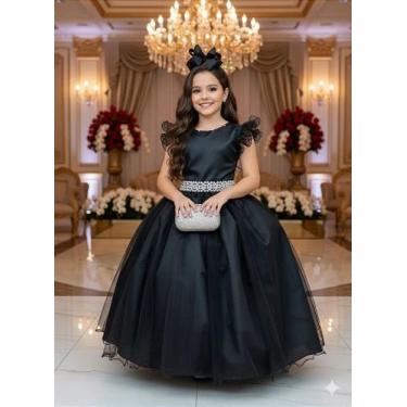 Imagem de Vestido Longo Amanda Preto - Elegante e Sofisticado - Marie, Preto, 18