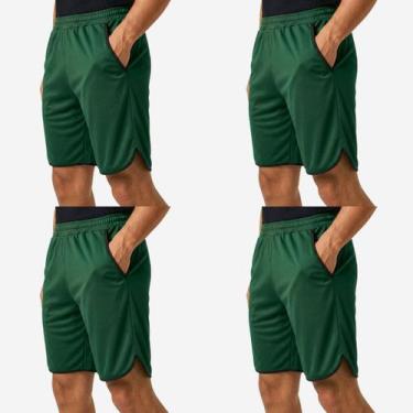 Imagem de Kit 4 Shorts Bermuda Masculina Dry Fit Esportiva Leve com Bolsos Acade