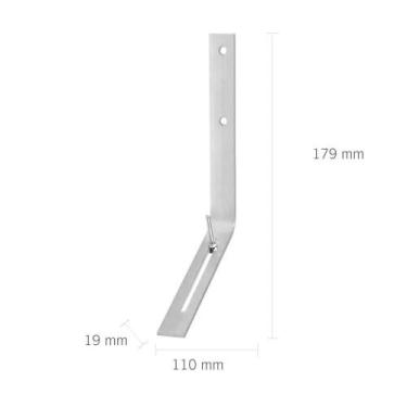Imagem de Suporte Prolongador Reto de Calha 19x179mm Cal-Supr para Telhados sem 