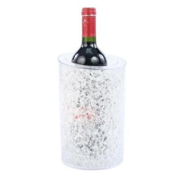 Imagem de Cooler para garrafa plastico e gel incolor 15x15x22cm - Cromus