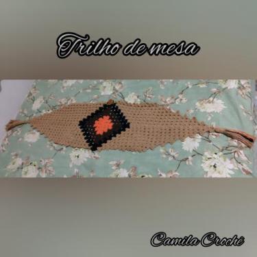 Imagem de Trilho de mesa de crochê - Garota do Croche 
