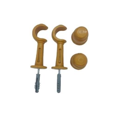 Imagem de Kit 2 Suporte Simples 19mm Plastico Para Cortina - KAZA104 Decor, CERE