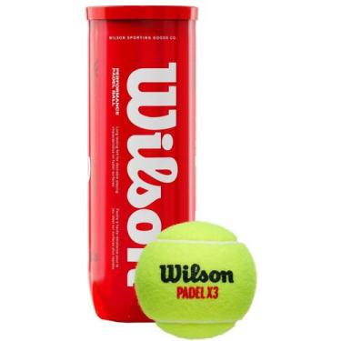 Imagem de Bola de Padel X3 Wilson Tubo com 03 Bolas