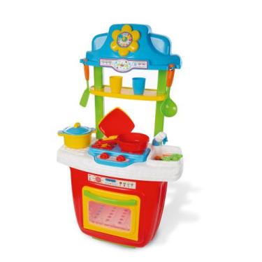 Imagem de Brinquedo Cozinha Portatil E Acessorios Colorida 1019 Maral - Maral - 