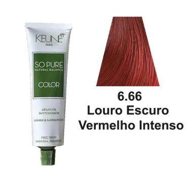 Imagem de Keune So Pure Color 60ml Todas as Cores, 6.66 - Louro Escuro Vermelho 