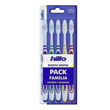 Imagem de Escova Dental Hillo Classic Macia 5 unidades