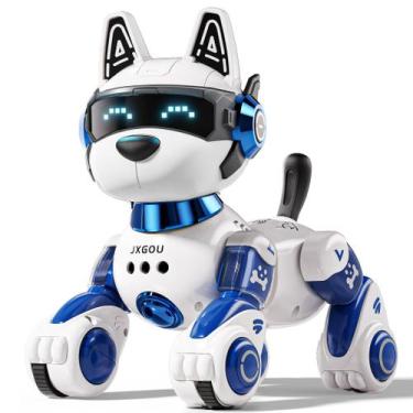 Imagem de Brinquedo Cachorro Robô Inteligente Ozega Controle Remoto por Voz e AP