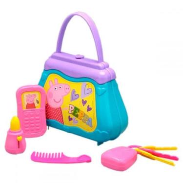 Imagem de Bolsinha Da Peppa Pig Com Acessórios Brinquedo Menina Elka