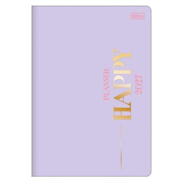 Imagem de Agenda Planner Tilibra Happy 2027 Grampeado 178MM X 254MM 20 Folhas Lilás