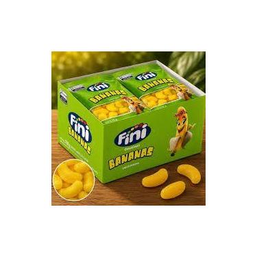 Imagem de Fini Bala de Gelatina Banana 15g Pacote com 12 Unidades