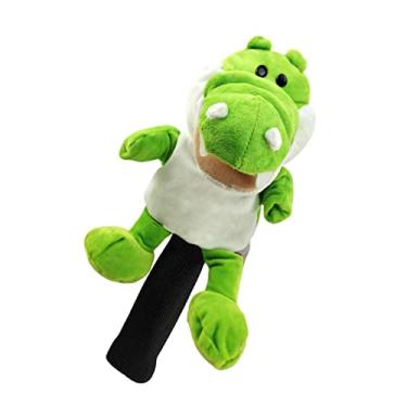 Imagem de Fancyes Capa protetora de madeira para cabeça de taco de golfe para tacos de golfe para presentes de aniversário, Crocodilo