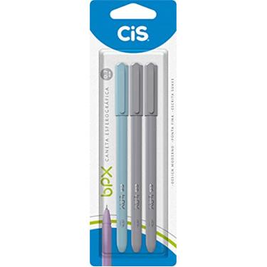 Imagem de Caneta BPX Esferografica 0,7mm, CIS, Blister C/3 Unidades 1 Azul, 2 Pretas