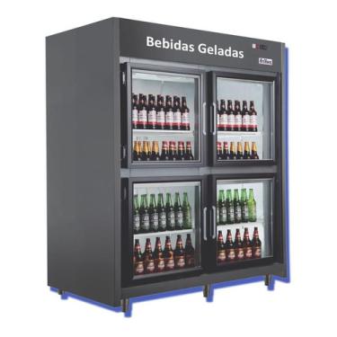 Imagem de Cervejeira Para Conveniência 4 Portas De Vidro 720 Garrafas Cervejeira 4 Portas