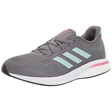 Imagem de adidas Tênis de corrida feminino Supernova, Cinza/halo menta/tom rosa, 5.5