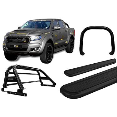 Imagem de Kit quebra mat+Estribo CH+Sant Antonio H3 Ranger 13/20 PRETO