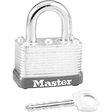 Imagem de Master Lock Cadeado blindado 22D, 3,8 cm de largura, prata