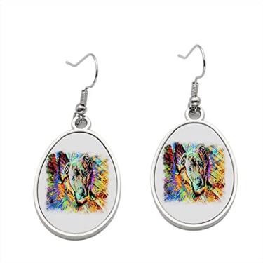 Imagem de Brinco colorido de pit bull com desenho animado – Brincos pendentes para meninas – Presente de festa de aniversário dos namorados