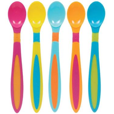 Imagem de Kit Colher Multicor com 5 Unidades - Buba