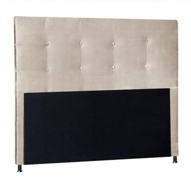Imagem de Cabeceira Casal 1,40m Berlim Suede Bege