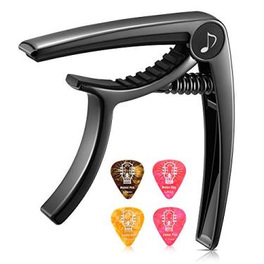 Imagem de (black) - Donner DC-2 Guitar Capo for Acoustic and Electric Guitar, Black