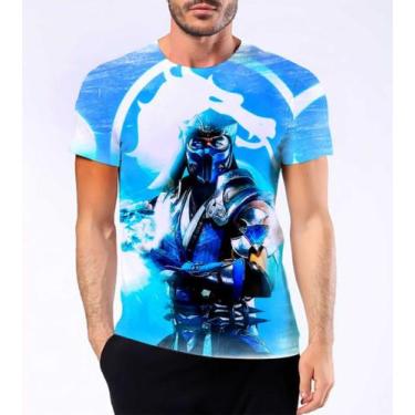 Imagem de Camiseta Camisa Sub-Zero Mortal Kombat Ninja Do Gelo Luta 3 - Estilo K