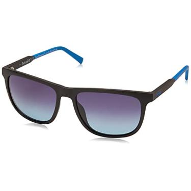 Imagem de Timberland Men's TBA9269 Polarized Rectangular Sunglasses, Matte Black, 58mm