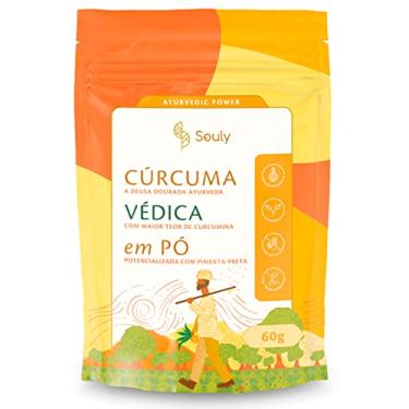 Imagem de Cúrcuma Védica Souly Pura Orgânica Com Pimenta Preta 60g Pó