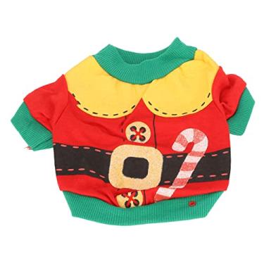 Imagem de Camisa de Natal para cachorro, roupas quentes e elegantes para cachorros macios e quentes para animais de estimação, roupas de natal para cães, gatos, animais de estimação(S)