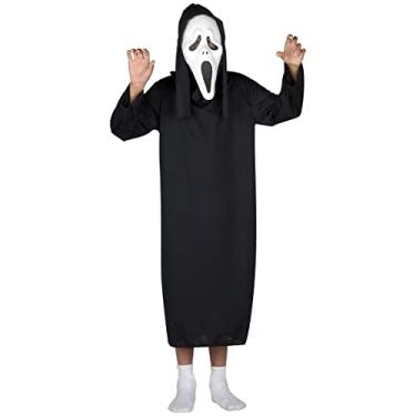 Imagem de Fantasia Pânico Infantil - Halloween M Sulamericana Fantasias Preto 8/10 anos