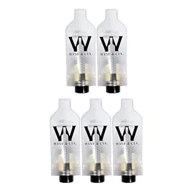 Imagem de Kit 5 Protetores De Garrafa Vinho Camisa Para Mala Viagem Bolha Zip