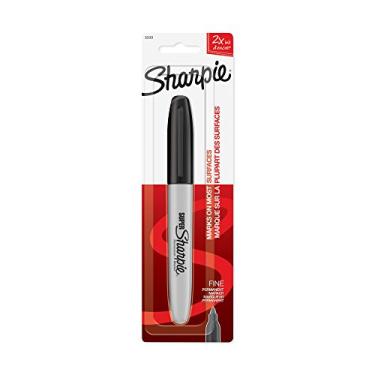 Imagem de Sharpie Marcador de ponta fina super permanente 33101PP, preto, 1 unidade (pacote com 12)