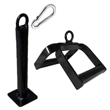 Imagem de Kit Suporte Para Agachamento Sumô Triângulo Com Mosquetão 8cm