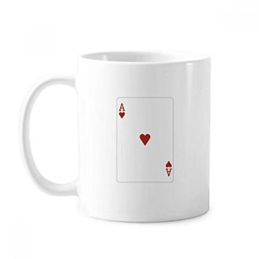 Imagem de Caneca de cerâmica com estampa de cartas de baralho de cerâmica cerâmica xícara de café e porcelana