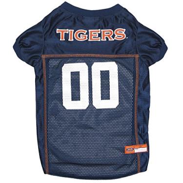 Imagem de Pets First NCAA College Auburn Tigers Jersey de malha para cães e gatos, tamanho PP, camiseta licenciada para cães com seu time favorito de futebol/basquete universitário