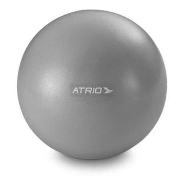 Imagem de Mini Bola Fitness 20cm Pvc Antiderrapante Cinza Atrio Es239