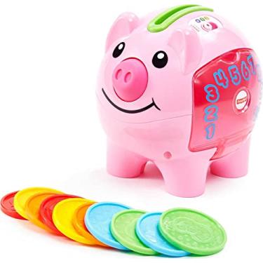 Imagem de Fisher-Price Laugh & Learn Smart Stages Piggy Bank, Cha-ching! Get ready to cash in on playtime fun and learning!
