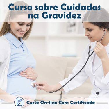 Imagem de Curso online em videoaula sobre Cuidados na Gravidez com Certificado + 2 brindes
