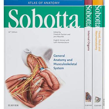 Imagem de Sobotta Atlas of Anatomy, Package, 16th ed., English/Latin: Musculoskeletal System; Internal Organs; Head, Neck and Neuroanatomy; Muscles Tables