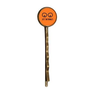 Imagem de Just Oranges Funny Drawing Orange Retro Metal Hair Bobby Pin Headwear